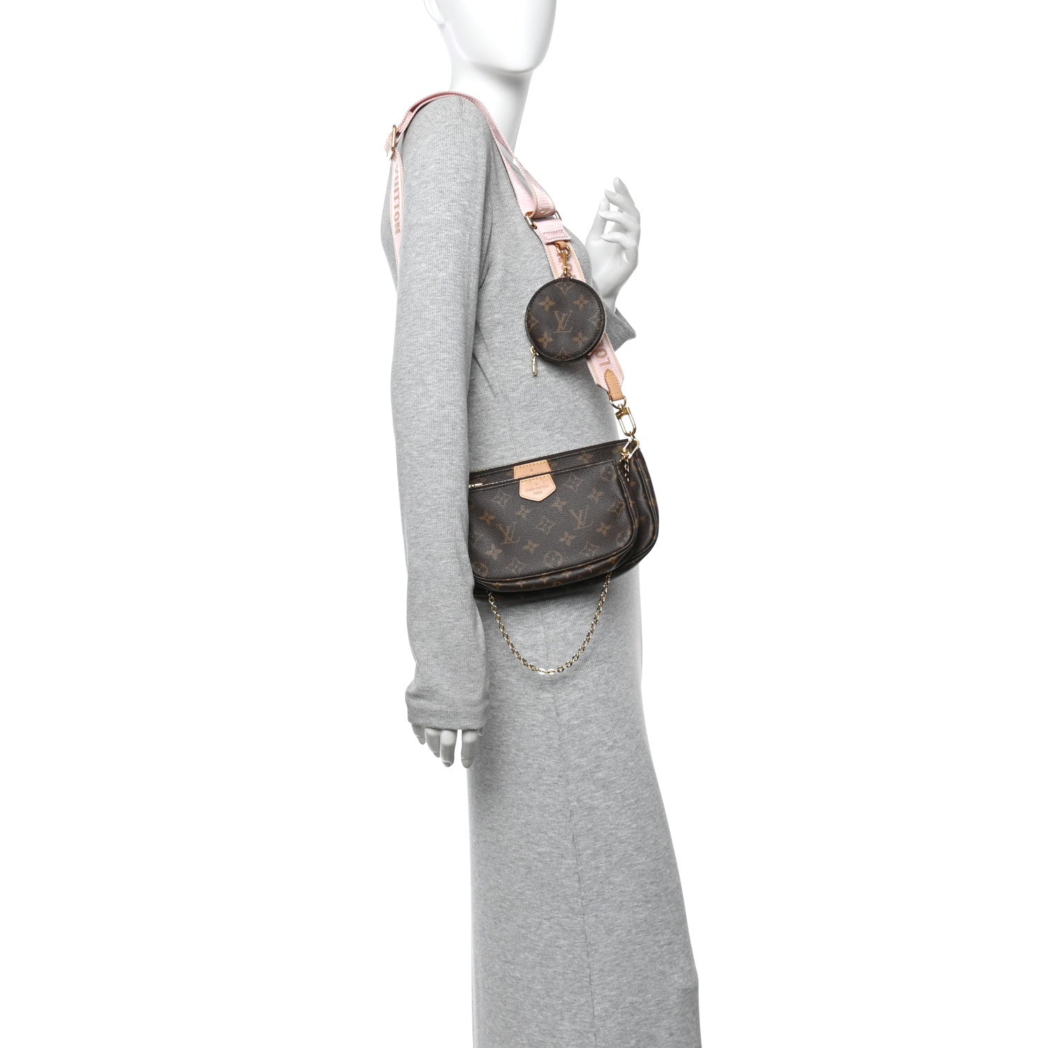 Monogram Multi Pochette Accessories Rose Clair
