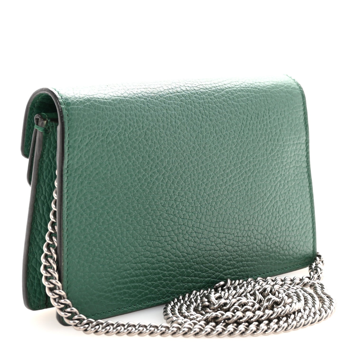 Dollar Calfskin Crystal Super Mini Dionysus Shoulder Bag Emerald