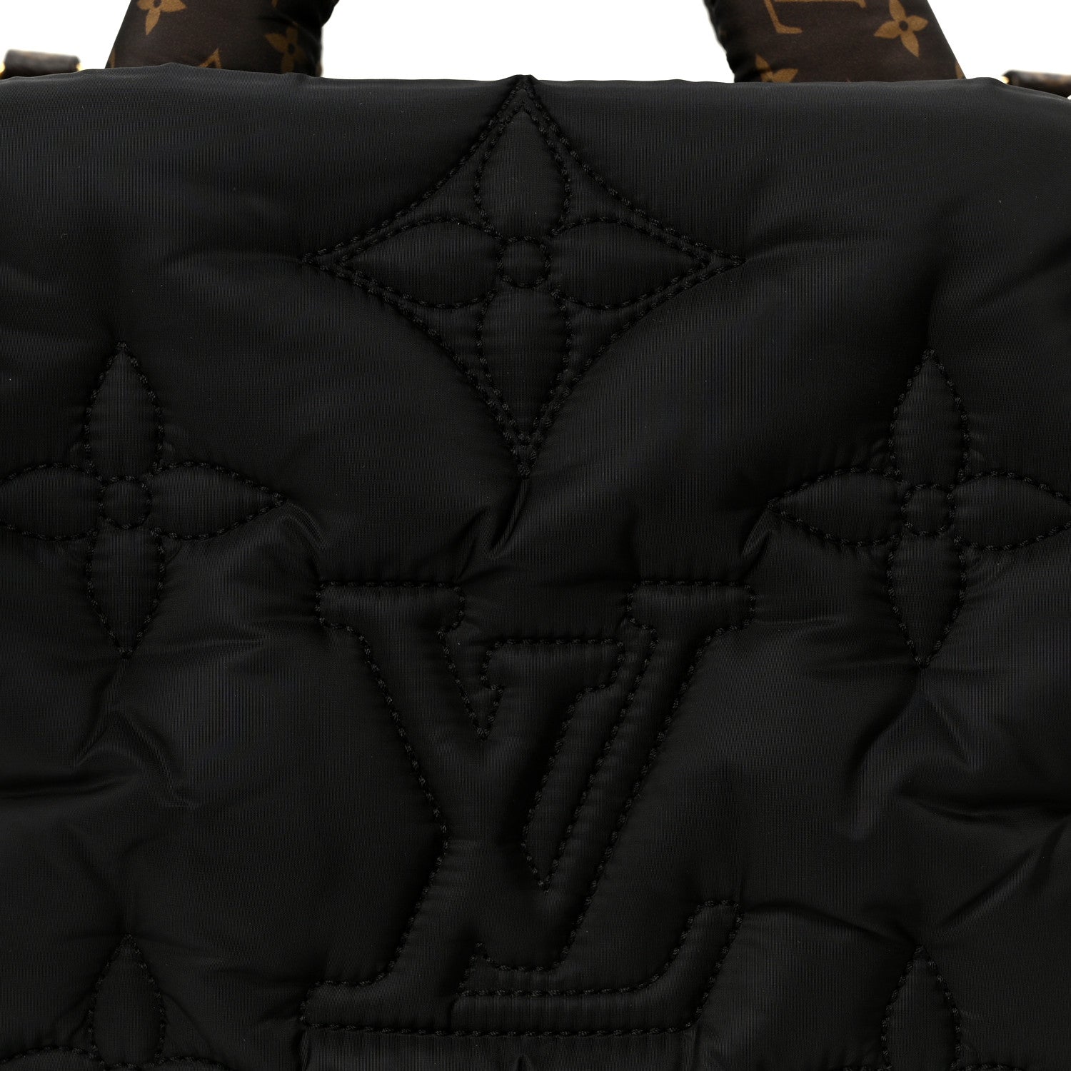 Econyl Monogram Pillow Giant Onthego MM  Black