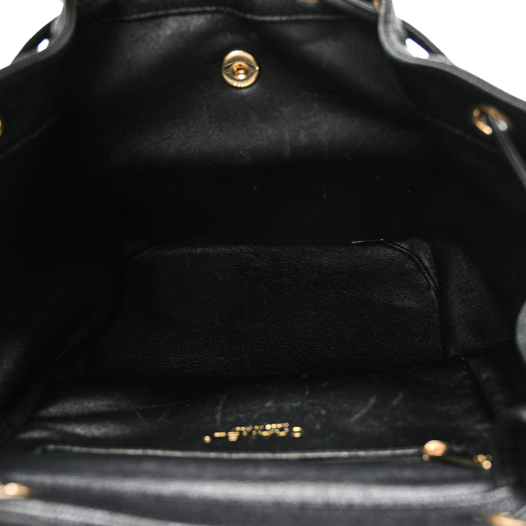 Caviar Quilted Business Affinity Backpack Black