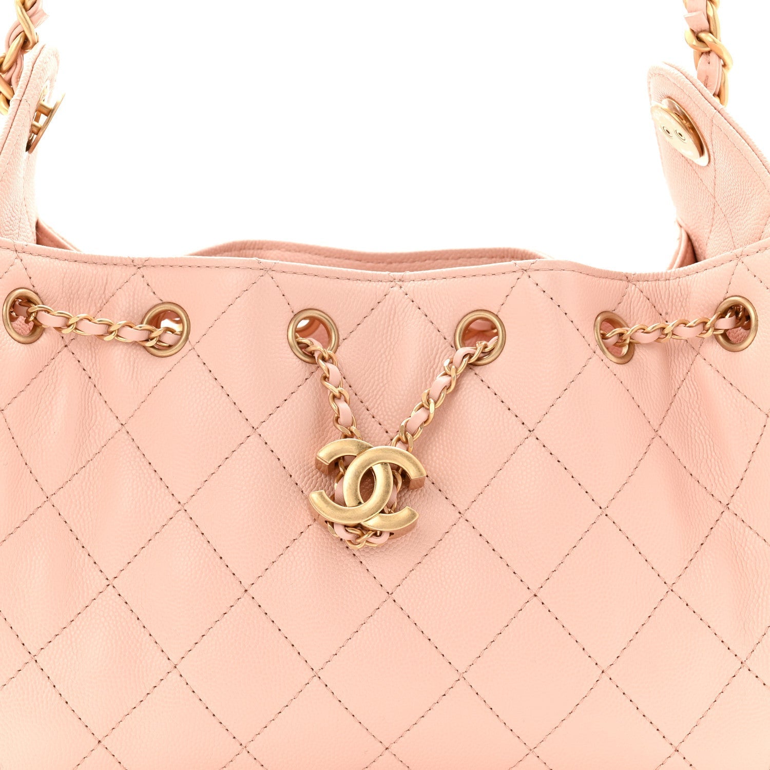 Caviar Quilted Mini Chanel 25 Handbag Light Pink