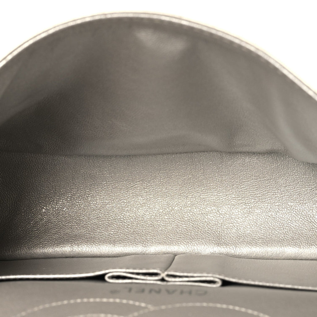 Metallic Lambskin Quilted 2.55 Reissue 225 Flap Silver