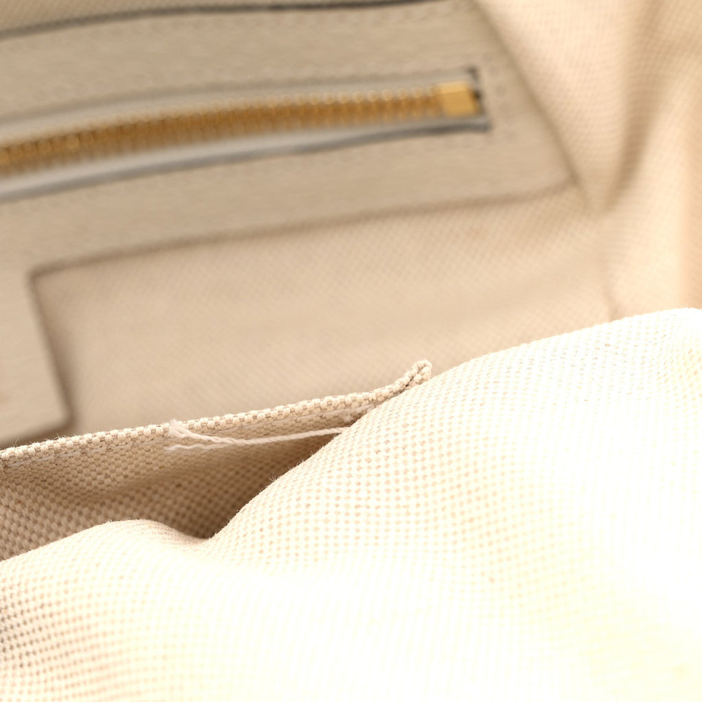 GG Supreme Monogram Flora Web Small Ophidia Day Backpack White