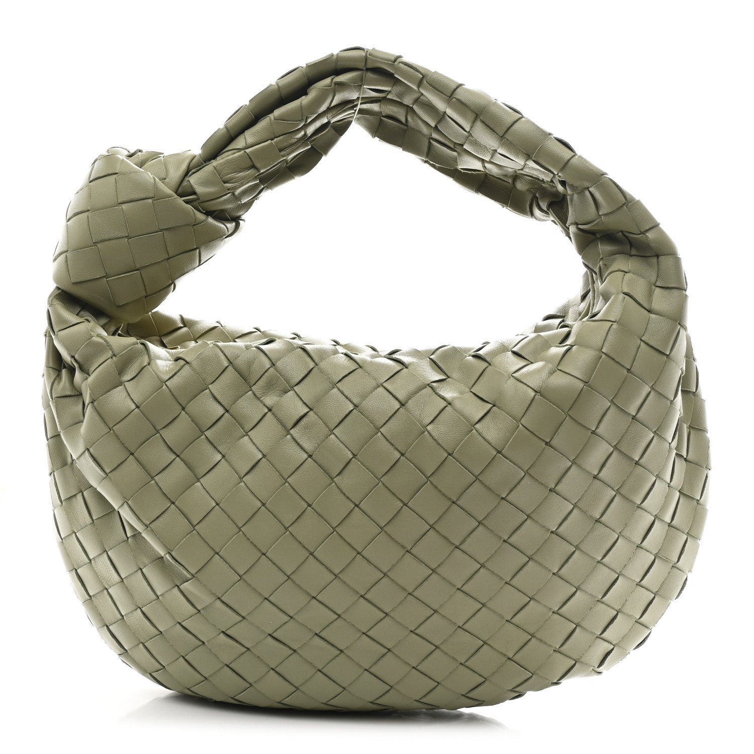 Nappa Intrecciato Teen Jodie Hobo Travertine