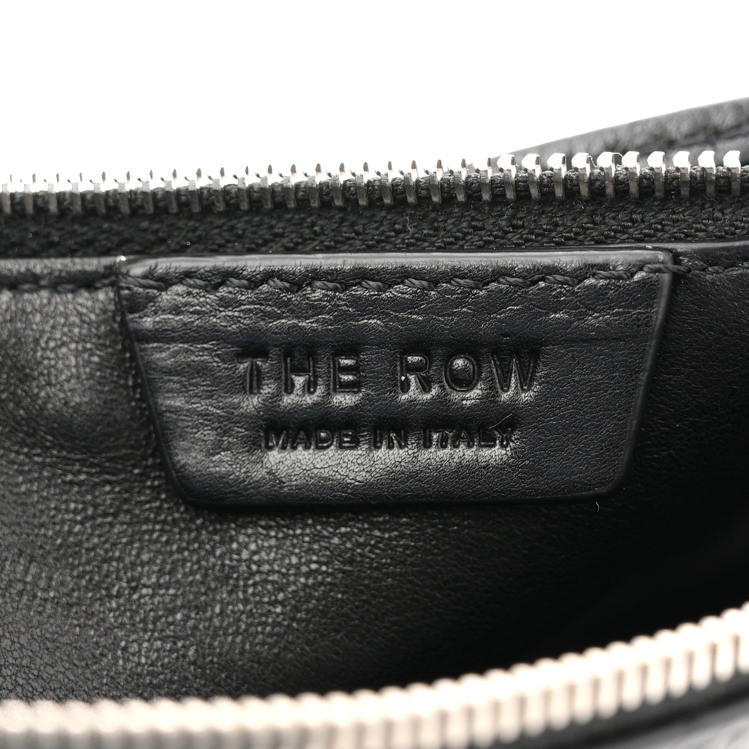 Grained Calfskin Owen Pouch Black