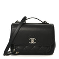 Caviar Quilted Medium Business Affinity Flap Black