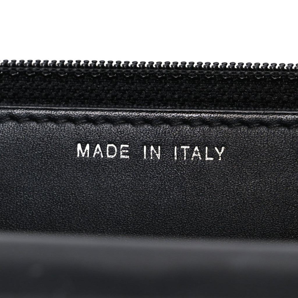 Glazed Aged Calfskin Reissue Wallet On Chain WOC So Black