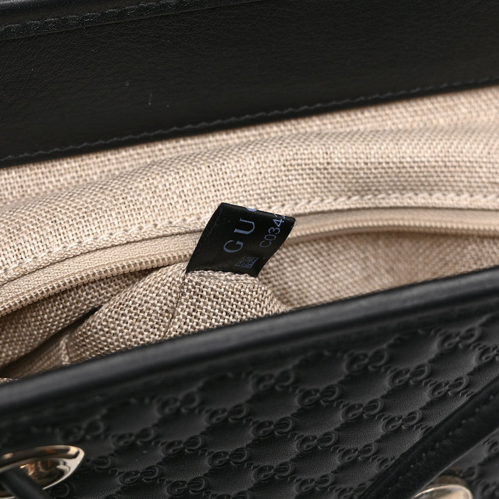 Microguccissima Drawstring Backpack Black