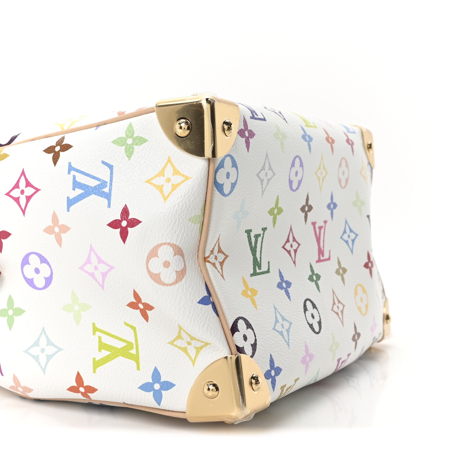 LV X TM Monogram Multicolor Speedy Bandouliere 25 White
