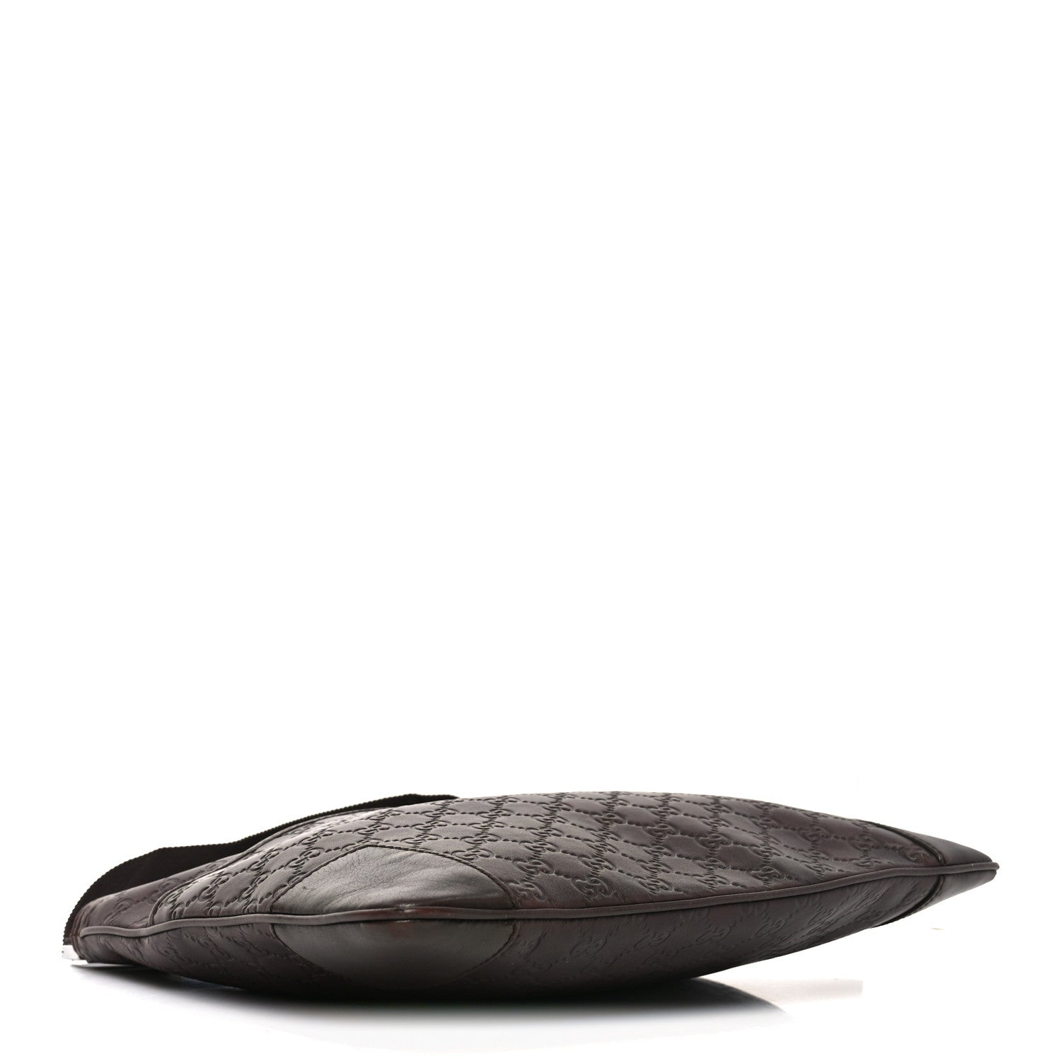 Guccissima Flat Messenger Bag Brown Dark Brown