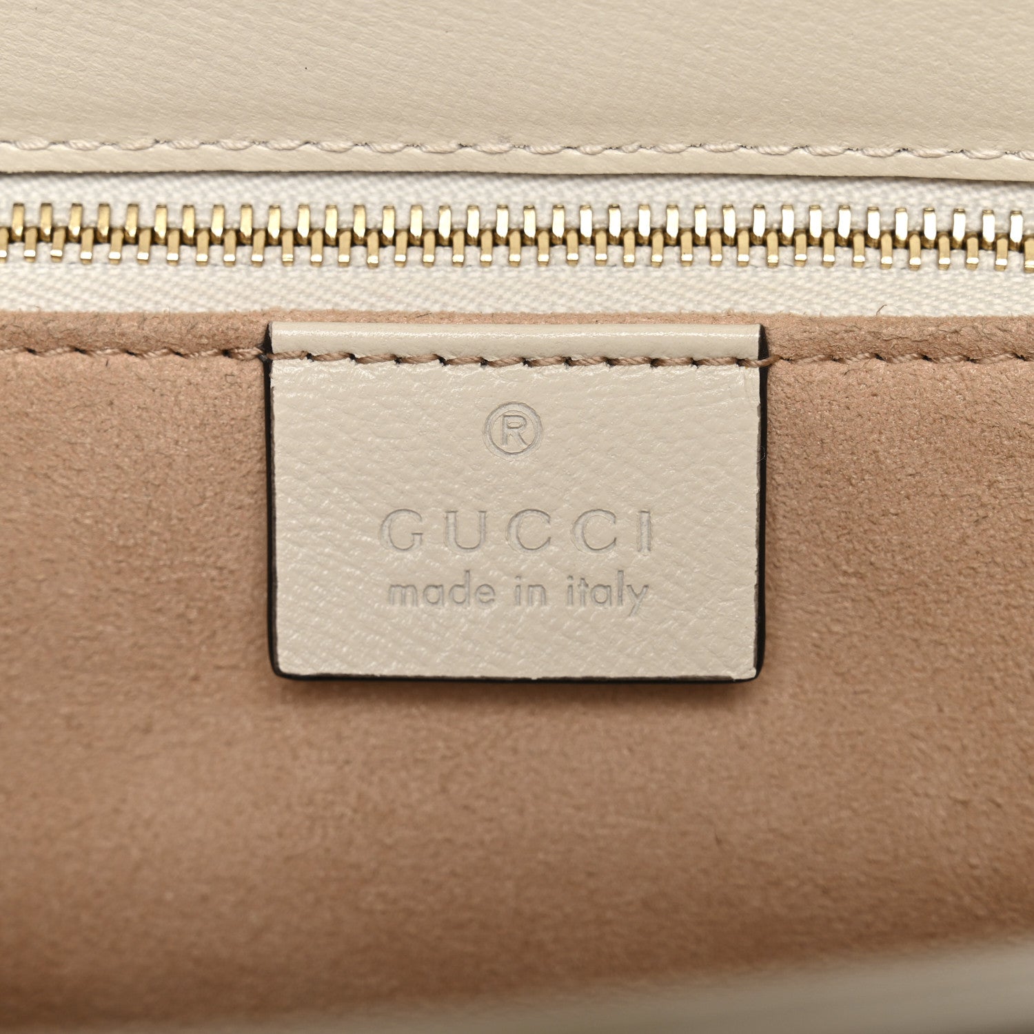 GG Supreme Monogram Horsebit 1955 Shoulder Bag Beige Mystic White