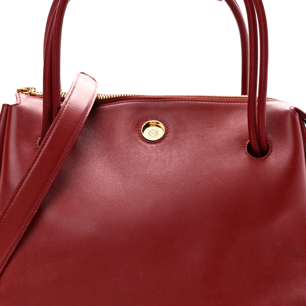 Supple Calfskin Medium Madrid Bag Dark Burgundy