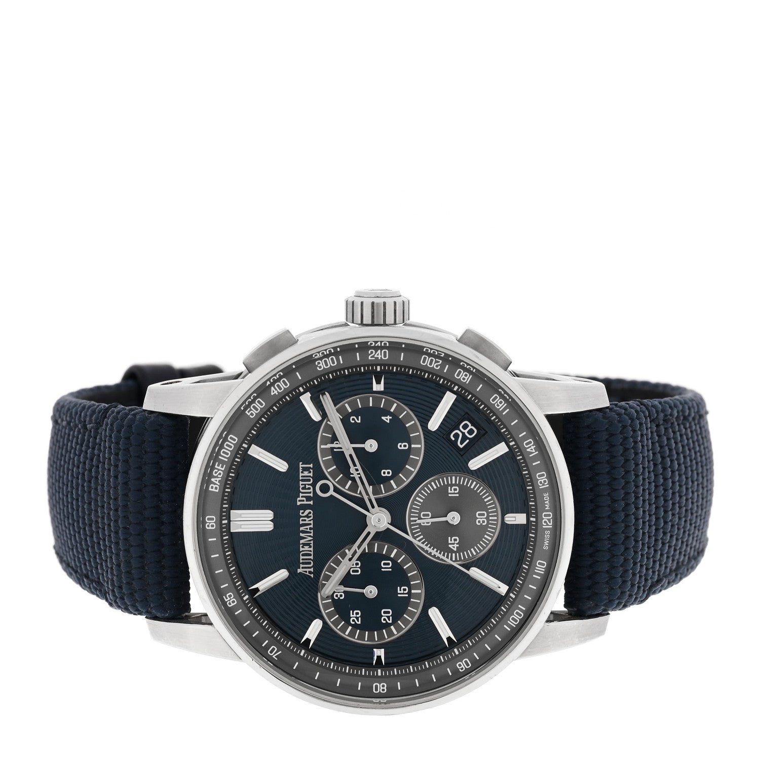 Stainless Steel Fabric 41mm Code 11.59 Automatic Watch Blue 26393ST.OO.A348KB.01
