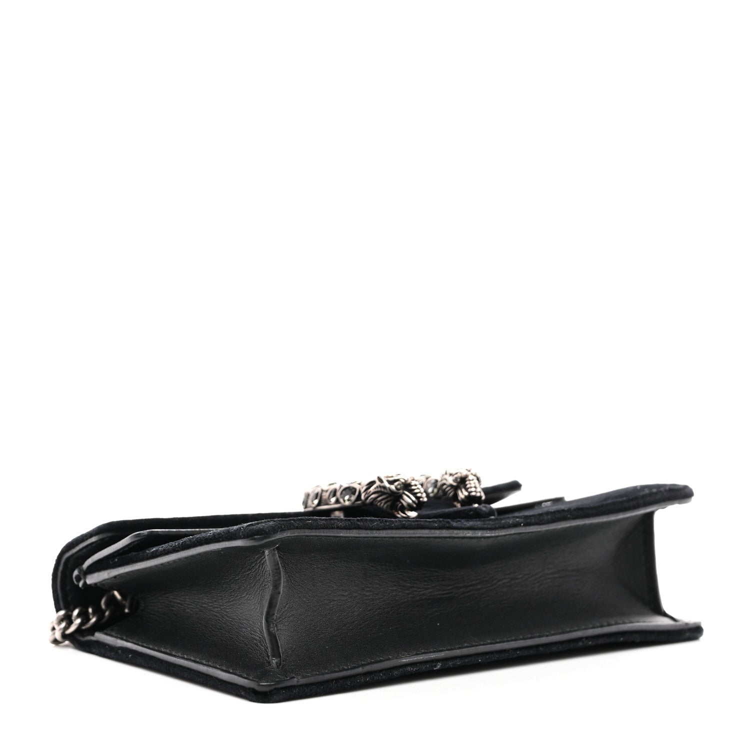 Suede Super Mini Dionysus Shoulder Bag Black