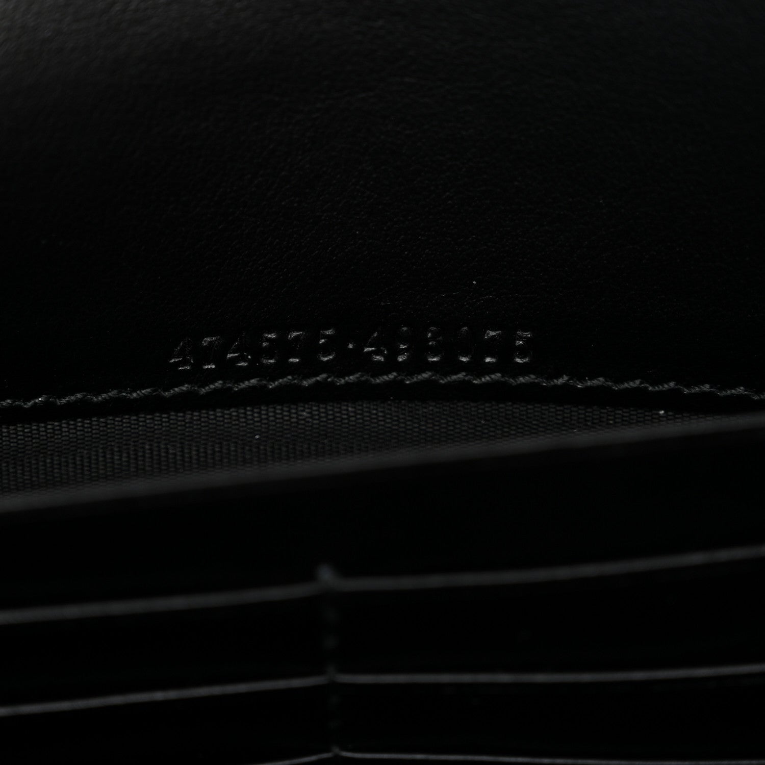 Calfskin Matelasse GG Marmont Chain Wallet Black