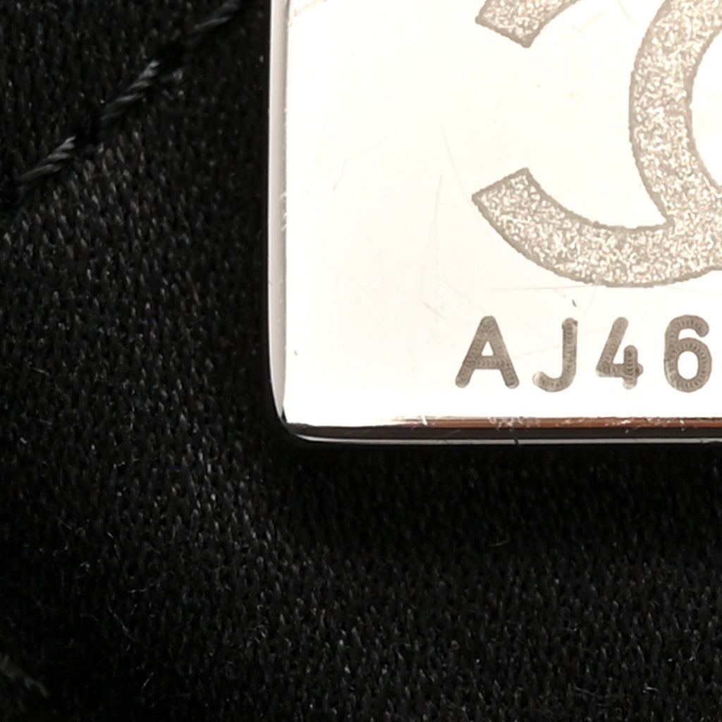 Shiny Calfskin Quilted Chanel 22 Backpack So Black