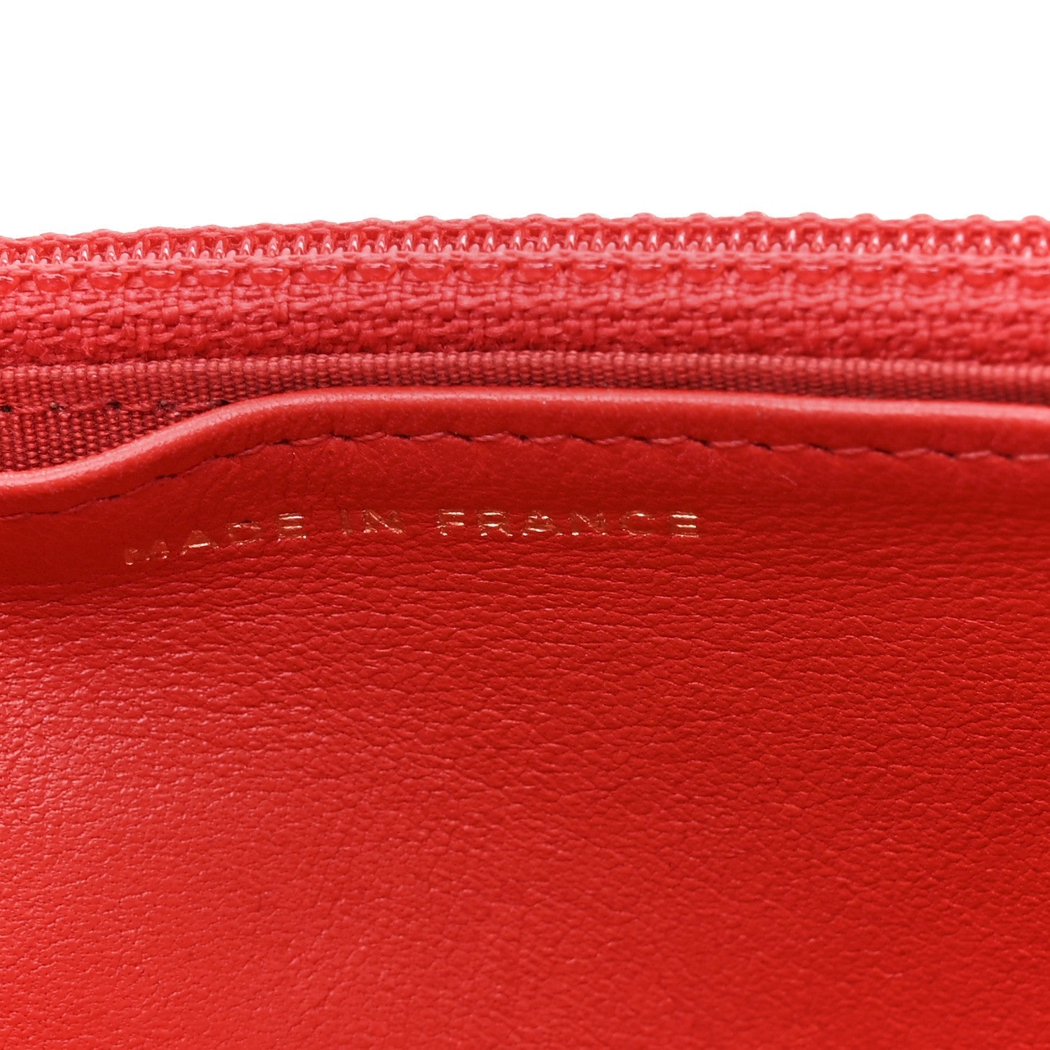 Lambskin Quilted Boy Wallet On Chain WOC Red