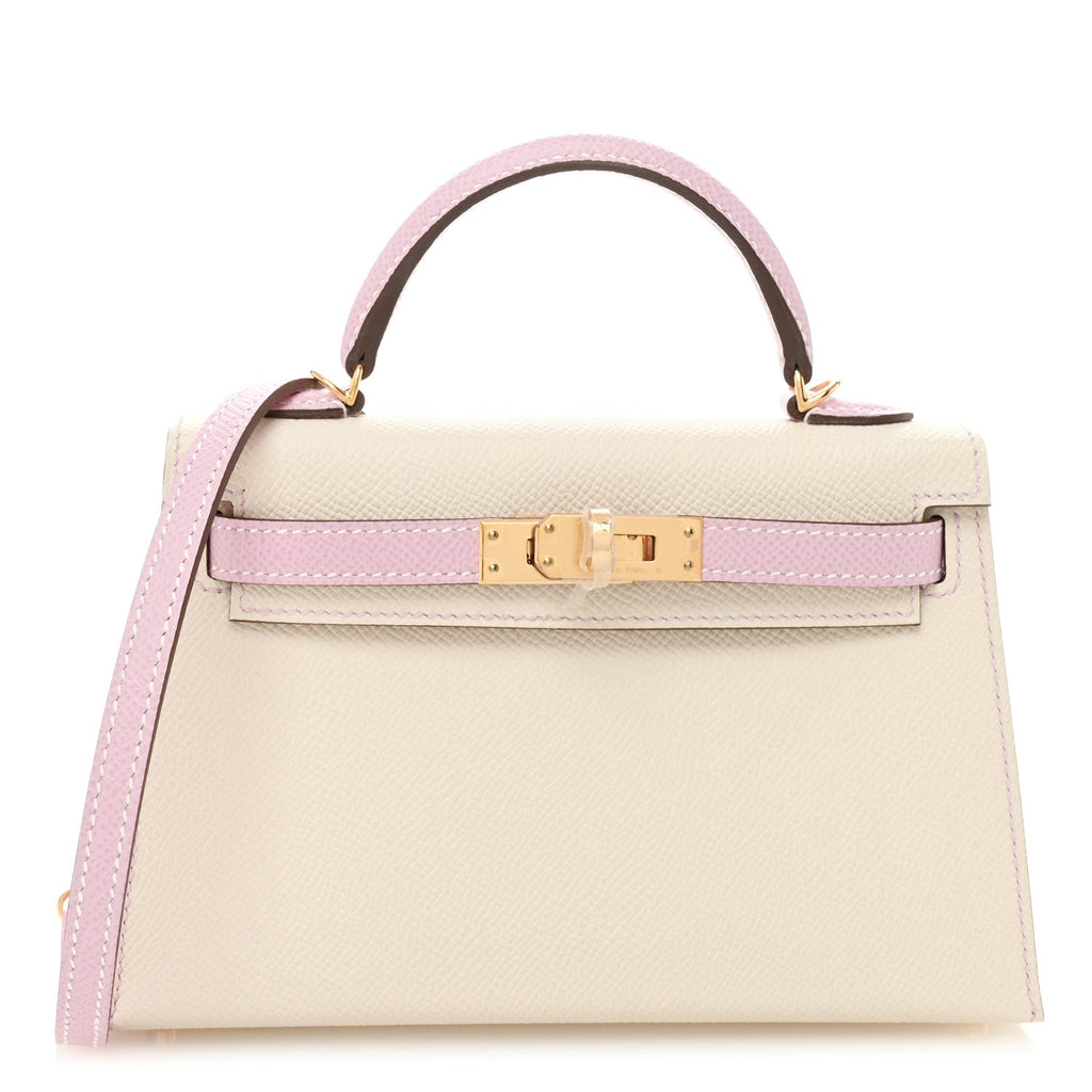 Epsom Horseshoe Mini Kelly Sellier 20 Craie Mauve Sylvestre