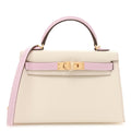 Epsom Horseshoe Mini Kelly Sellier 20 Craie Mauve Sylvestre