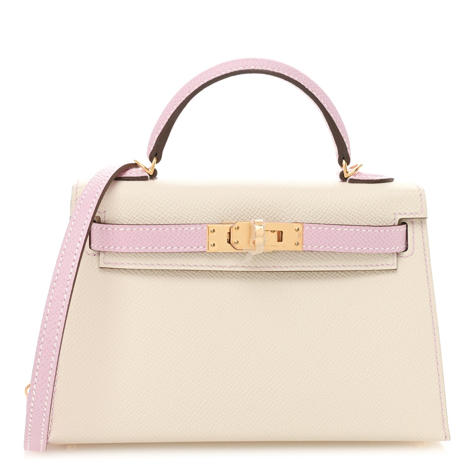 Epsom Horseshoe Mini Kelly Sellier 20 Craie Mauve Sylvestre