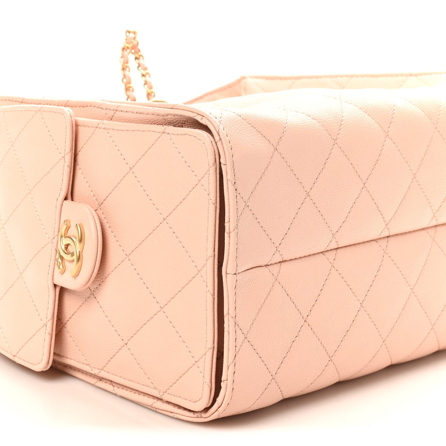 Caviar Quilted Small Chanel 25 Handbag Light Pink