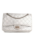 Metallic Lambskin Quilted 2.55 Reissue 227 Flap Silver