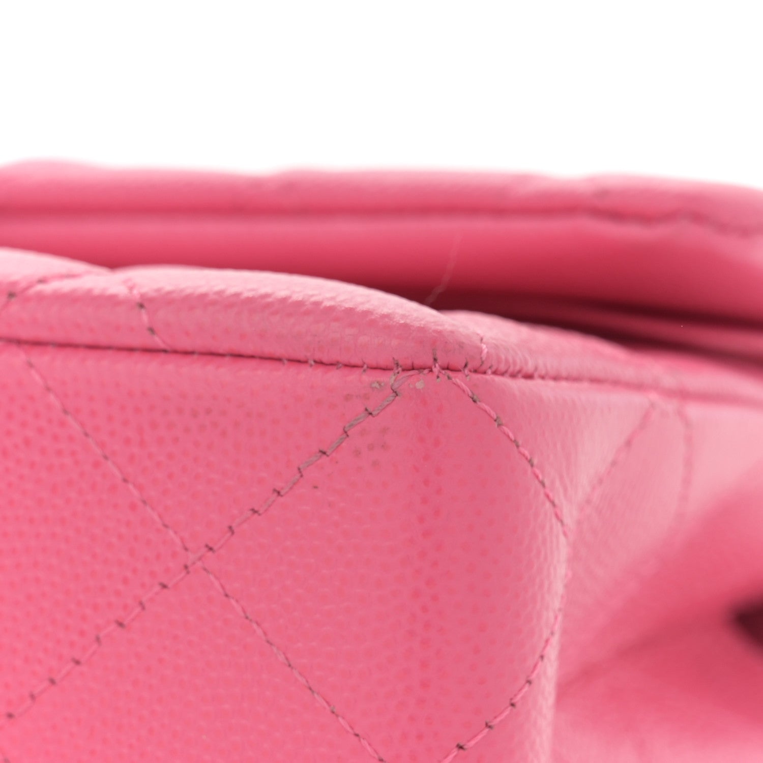 Caviar Quilted Small Double Flap Pink