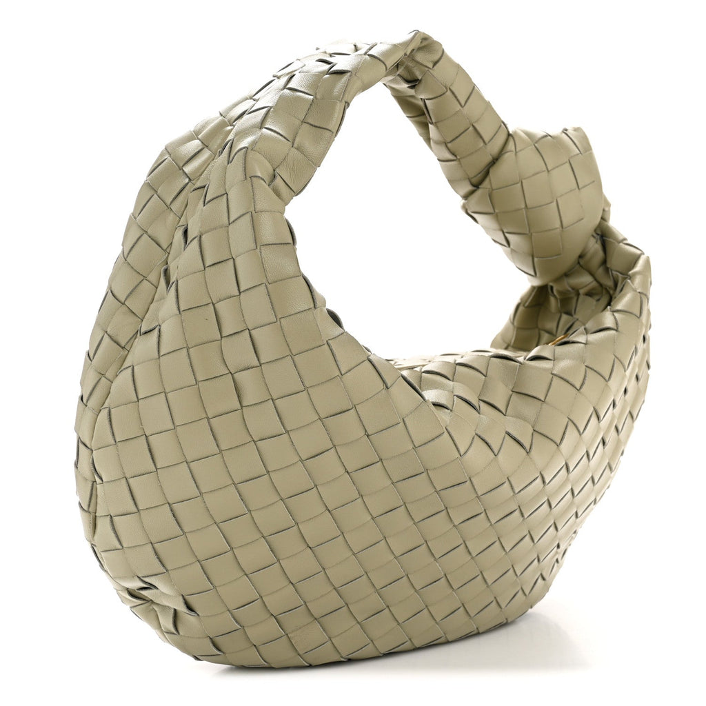 Nappa Intrecciato Teen Jodie Hobo Travertine