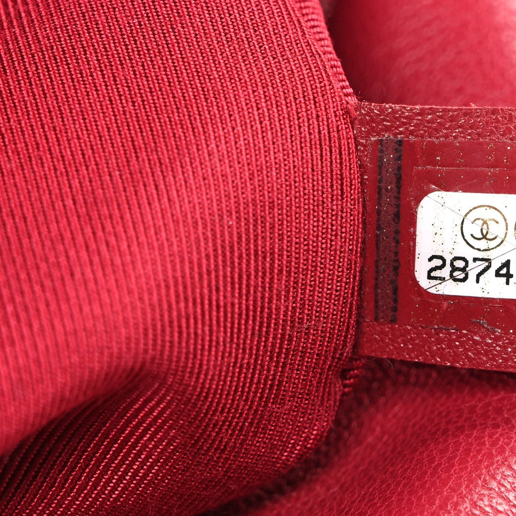 Lambskin Quilted Large Chanel 19 Flap Red