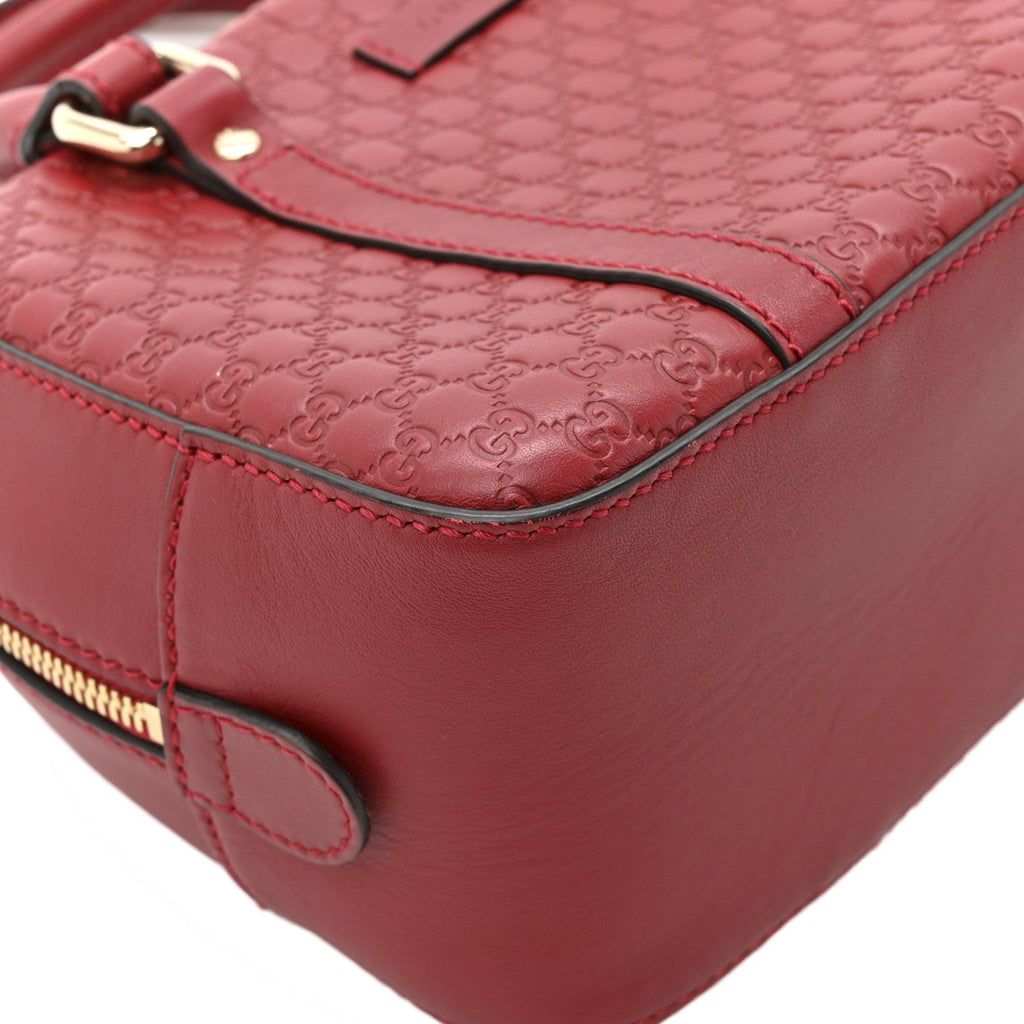 Soft Microguccissima Small Crossbody Bag Rosso