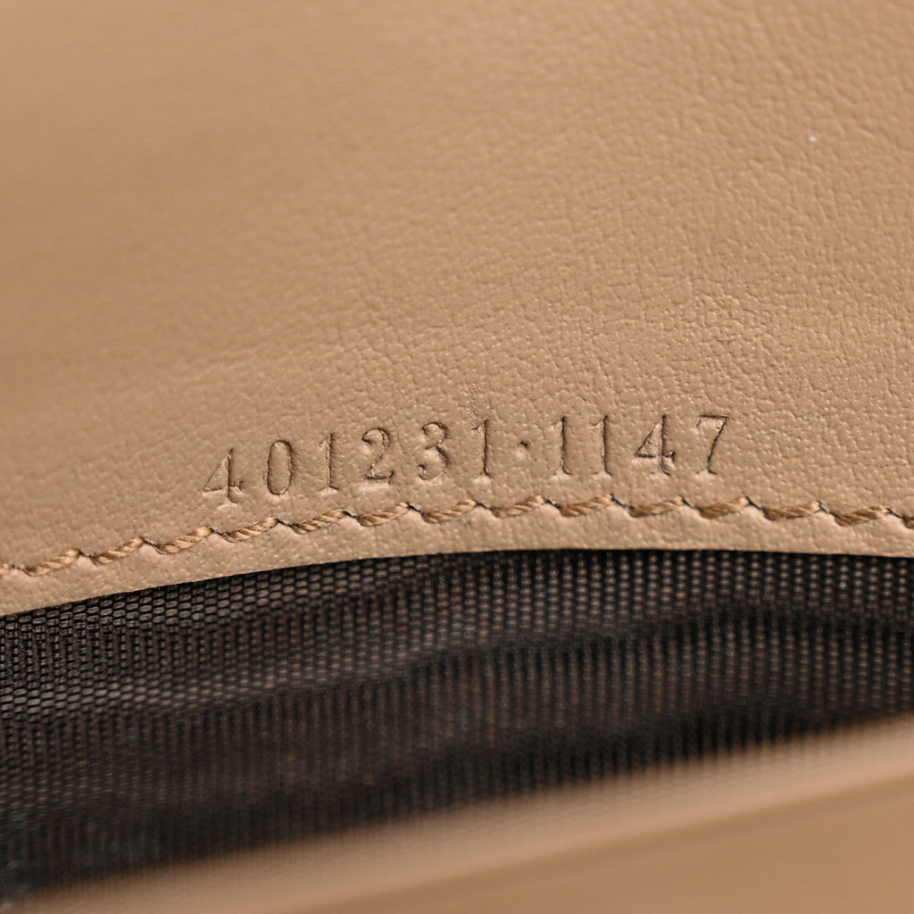 GG Supreme Monogram Mini Dionysus Chain Wallet Beige Taupe