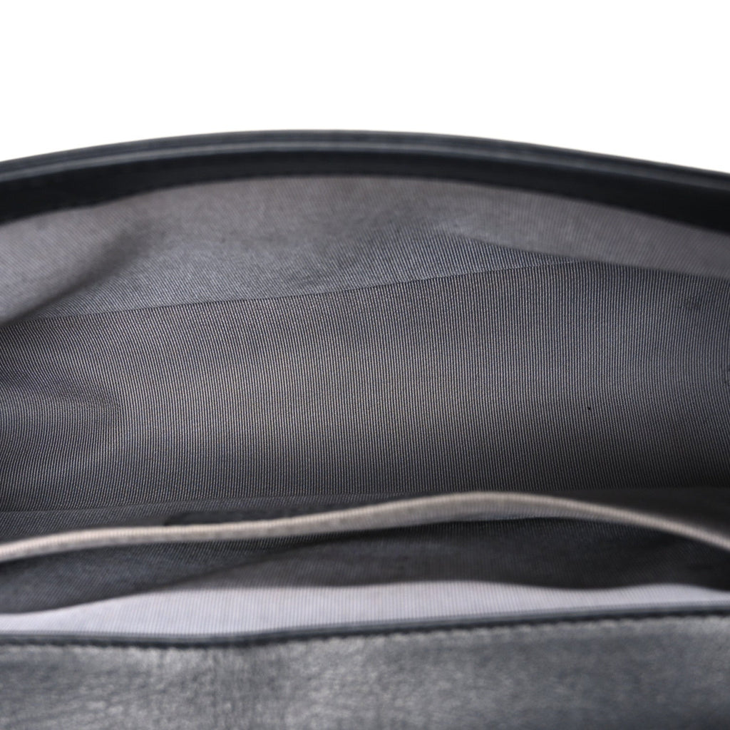 Lambskin Quilted Medium Boy Flap Black