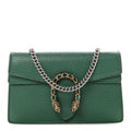 Dollar Calfskin Crystal Super Mini Dionysus Shoulder Bag Emerald