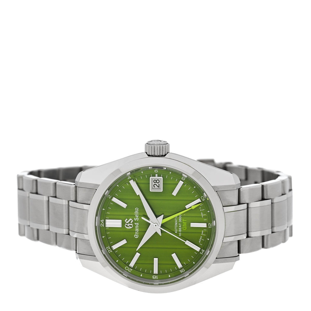 Stainless Steel 40mm Heritage Collection GMT Automatic Watch Green SBGJ259