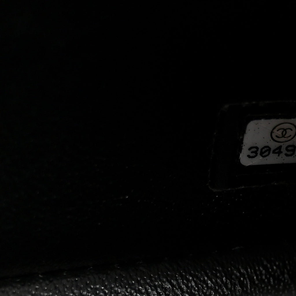 Lambskin Quilted Mini Rectangular Flap Black