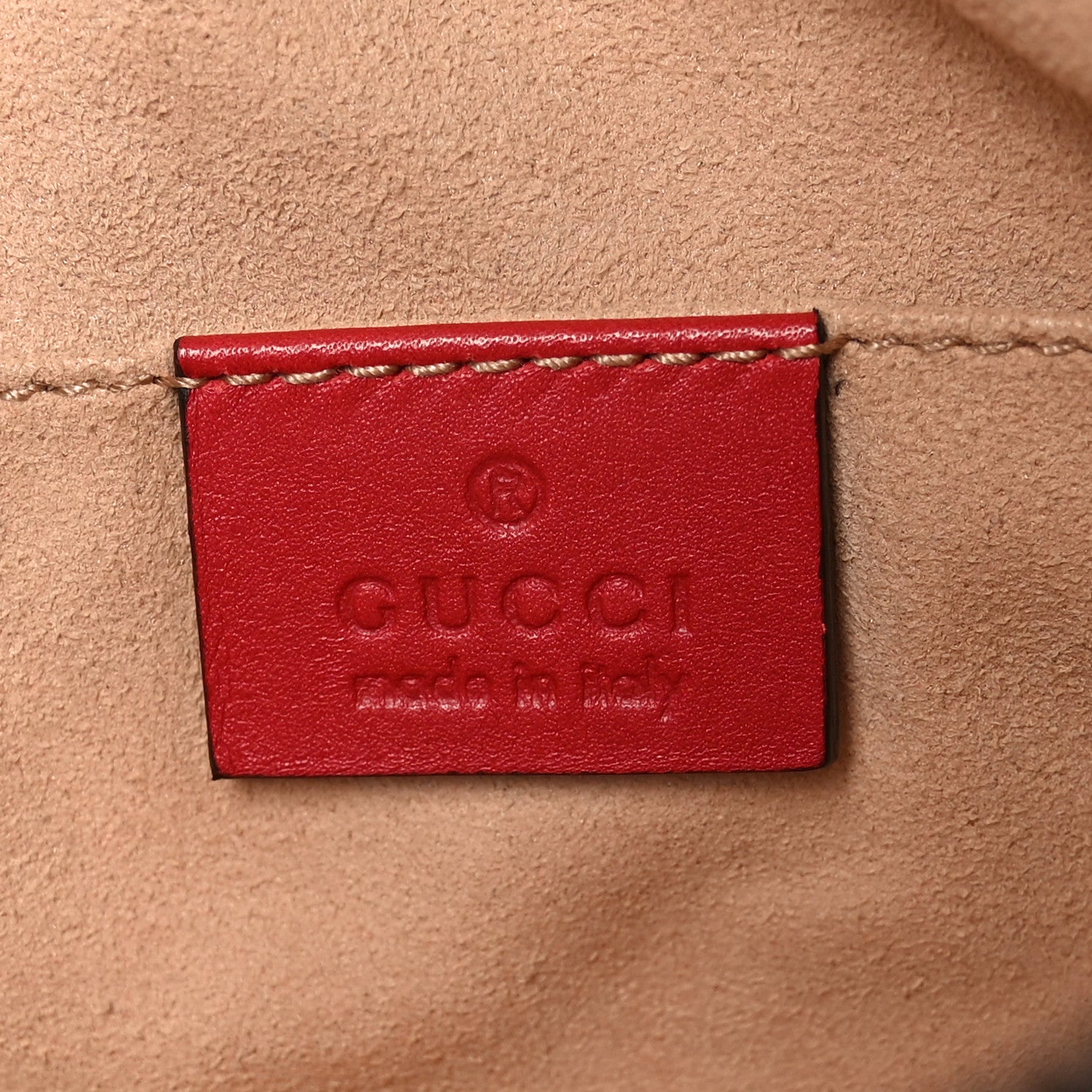 Calfskin Matelasse GG Marmont Belt Bag 105 42 Hibiscus Red