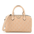 Summer Denim Calfskin GG Monogram Small Ophidia Top Handle Bag Souffle Rose