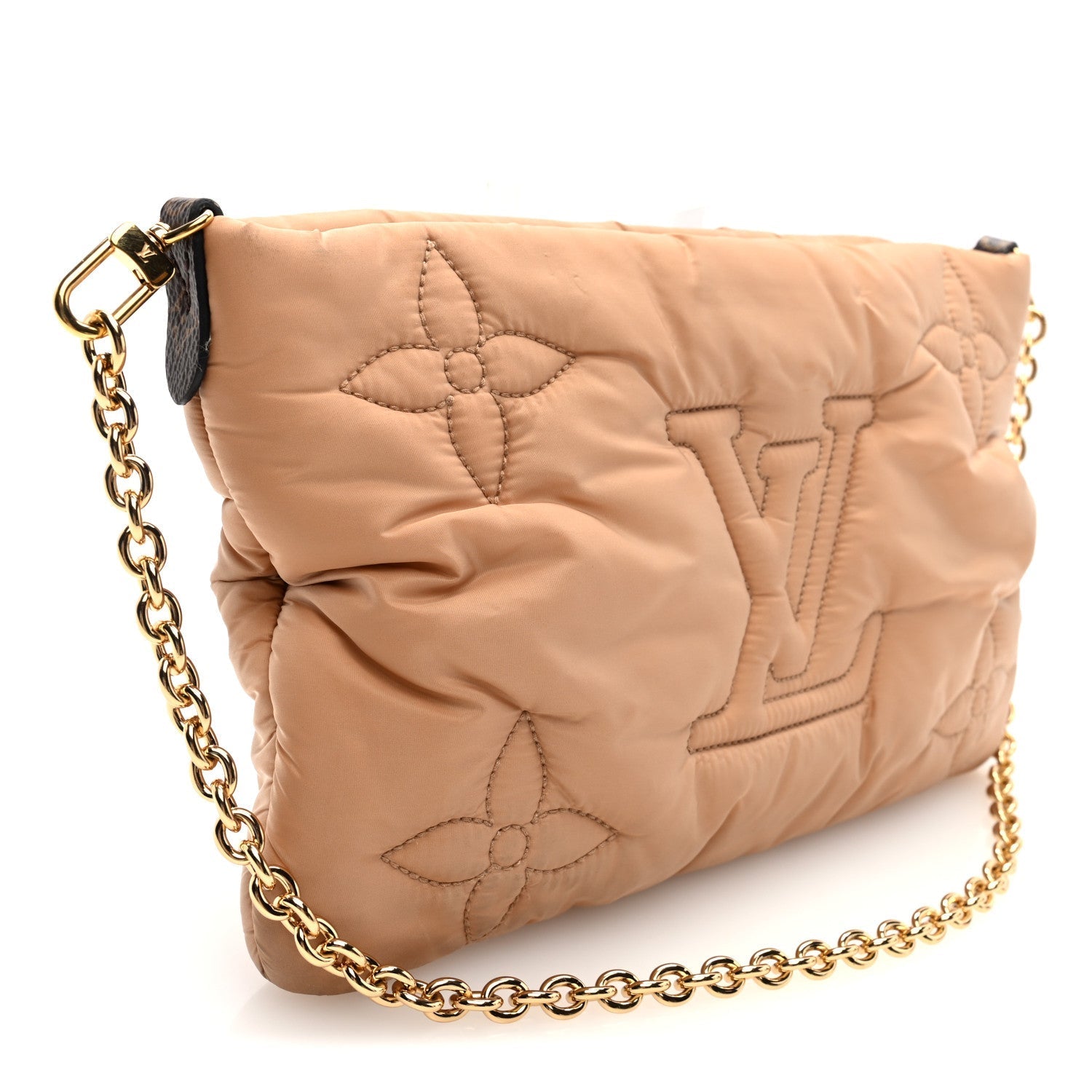 Econyl Monogram Pillow Maxi Multi Pochette Accessories Mini Pochette Beige