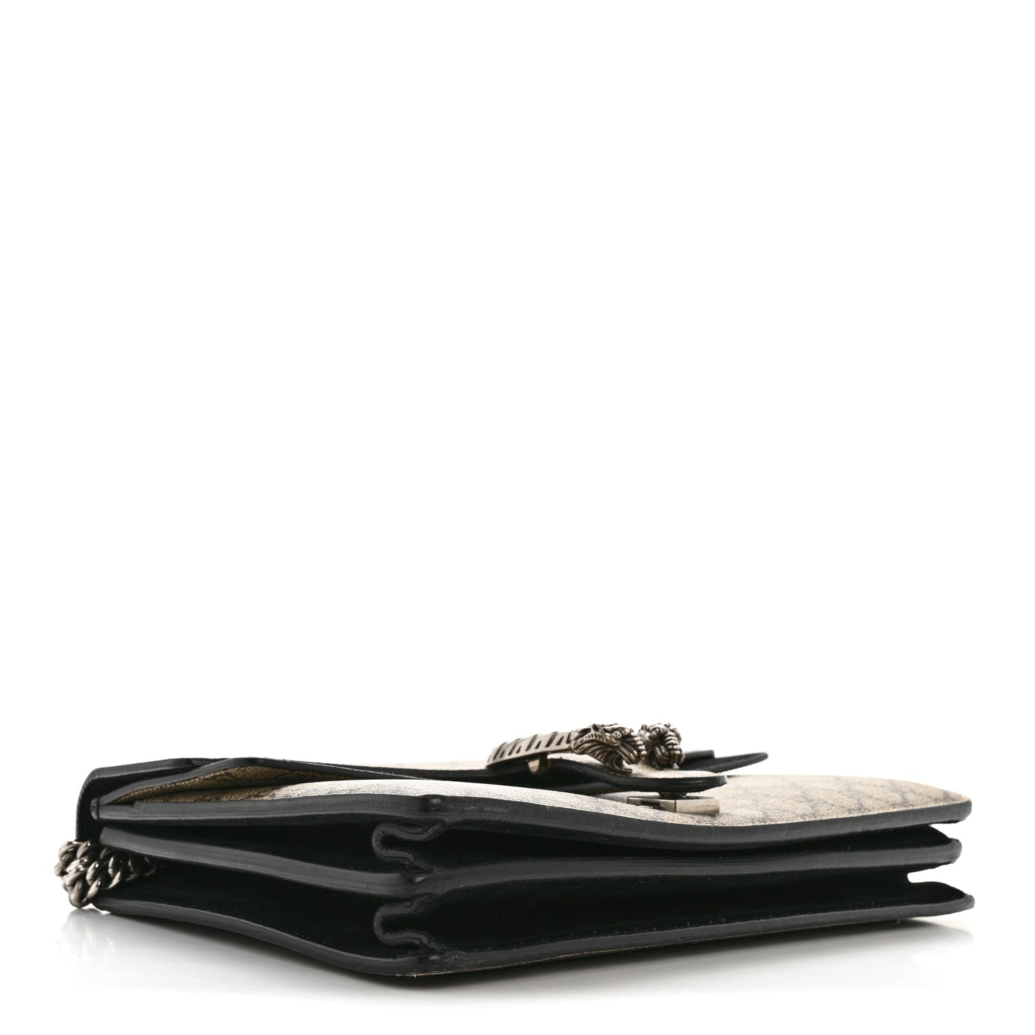 GG Supreme Monogram Medium Dionysus Shoulder Bag Black