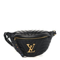 Calfskin Quilted New Wave Bumbag Black