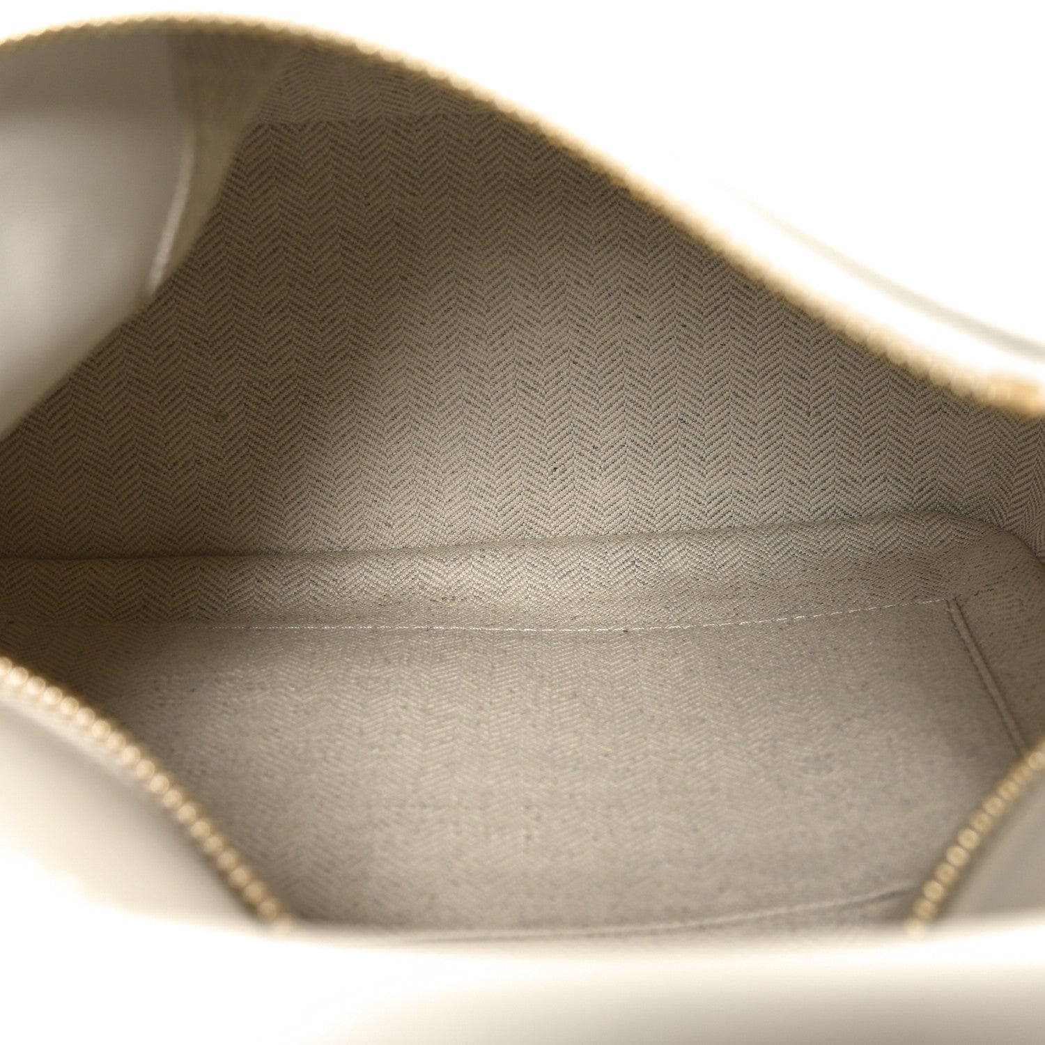 Classic Calfskin Small Puzzle Edge Bag Soft White Paper Craft