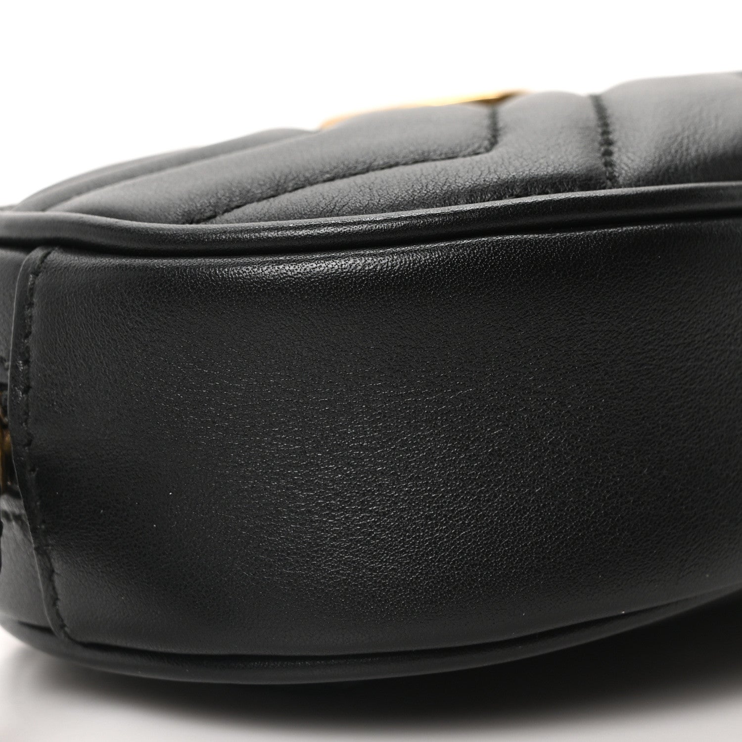 Calfskin Matelasse GG Marmont Belt Bag 95 38 Black