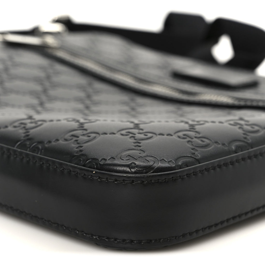Guccissima Signature Small Messenger Bag Black