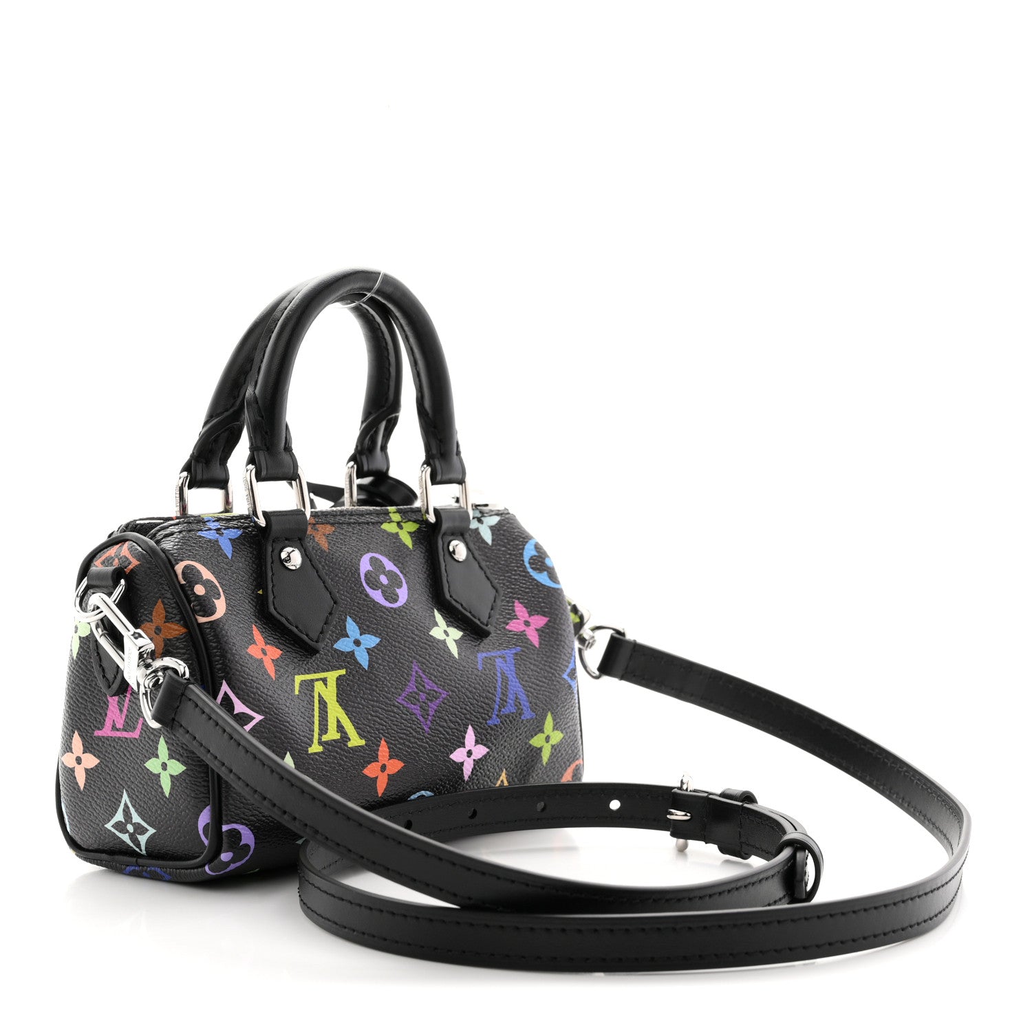 LV X TM Monogram Multicolor Nano Speedy Black