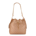 Caviar Quilted Medium Chanel 25 Handbag Beige