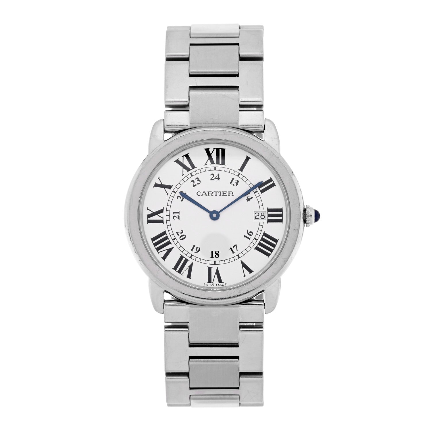 Stainless Steel 36mm Ronde Solo Quartz Watch