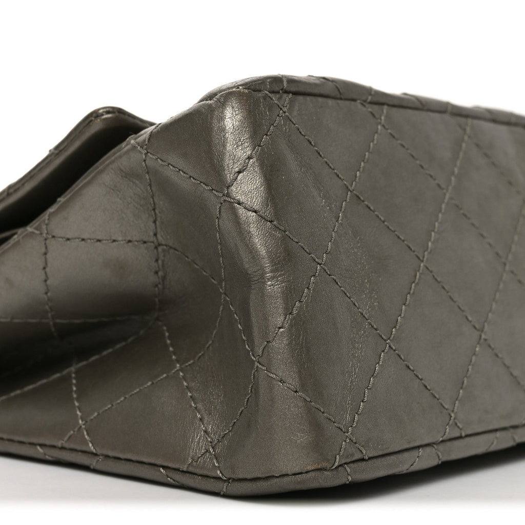 Metallic Aged Calfskin Quilted 2.55 Reissue 226 Flap Dark Gold