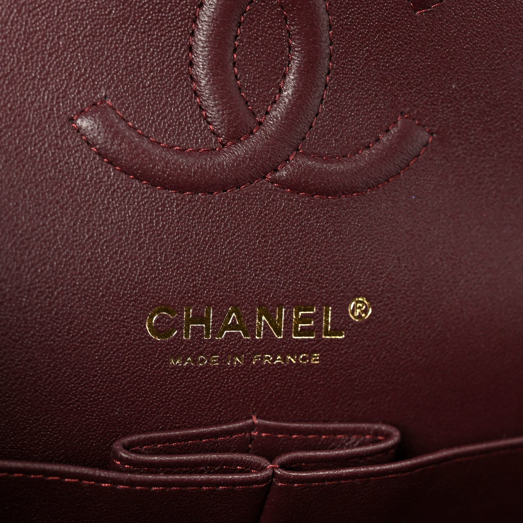 Caviar Quilted Small Double Flap Black