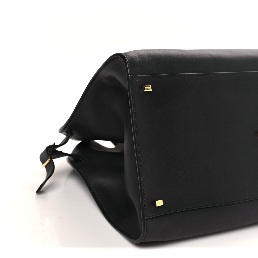 Polished Saddle Calfskin Soft Margaux 17 Black