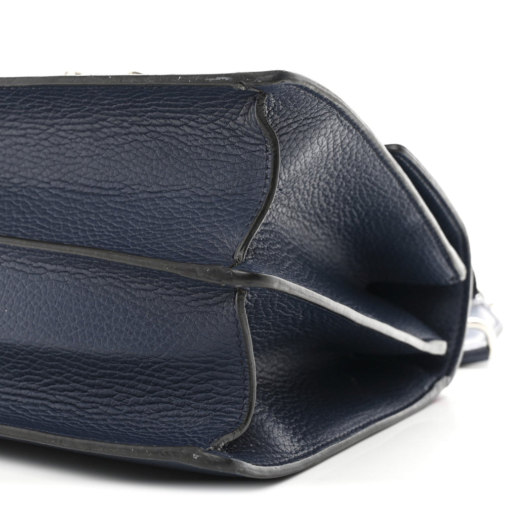 Dollar Calfskin Crystal Web Medium Dionysus Bamboo Top Handle Bag Blue Agata Montana Sapphire